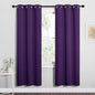 NICETOWN Royal Purple Blackout Curtains 78 inches Length for Bedroom, 2 Panels, 42" Wide, Thermal Insulated Decoration Drapes for Office Window