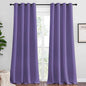 NICETOWN Lilac Purple Blackout Curtains 108" Long, 55" Wide, 2 Pieces for Office, Dining, Guest Room - Sound Reducing, Heat and Cold Block Panels for Modern Decorative