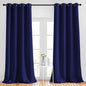 NICETOWN Navy Blue Bedroom Blackout 90 inch Curtains - Grommet Energy Saving Thermal Insulated Room Darkening Drapes Sound Dampening Window Treatments for Living Room (2 Panels, W52 x L90)