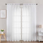 Chyhomenyc White Sheer Curtains 78 Inches Long 2 Panels Set for Living Room, Light Filtering Voile Lightweight Bedroom Curtains, Solid Window Treatment Drapes, Each 59W x 78L