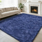 Ultra Soft Fluffy Area Rugs for Bedroom Living Room 10x14, Nursery Rug, Non-Slip Carpet for Kids Dorms Decor, Shaggy Bedside Rug, Blue