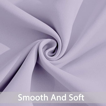 Yakamok Lilac Room Darkening Thermal Insulated with Grommet Blackout Curtains for Bedroom, 52Wx108L inch,2 Panels