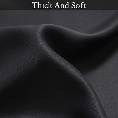 SimpleHome Ombre Room Darkening Curtains for Living Room, Light Blocking Gradient Black to Grey White Thick Thermal Insulated Grommet Window Curtains/Drapes for Bedroom, 2 Panels, 52x72 inches Length