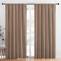 NICETOWN Kids Blackout Curtain Panels - Window Treatment Thermal Insulated Solid Rod Pocket Blackout Drapes for Bedroom (Cappuccino, Set of 2, 70 by 84 Inch)