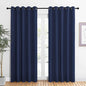 NICETOWN Blackout Curtain Panels, Window Treatment Energy Saving Thermal Insulated Solid Grommet Blackout Drapes/Draperies (Navy, 1 Pair, 60 by 84-inch)