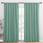 NICETOWN 2 Panels Blackout Curtains, Rod Pocket Thermal Insulated Drapess for Bedroom, Privacy Protection Easy-Care Heavy Duty Curtains for Living Room/Dining Room, W70 x L95 inches, Aqua