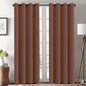 H.VERSAILTEX Blackout Curtain for Living Room Thermal Insulated Window Treatment Curtain Extra Long 84 inch Length Energy Saving Solid Grommet Top Blackout Drape, One Panel, Washed Spice, 52"W x 84"L
