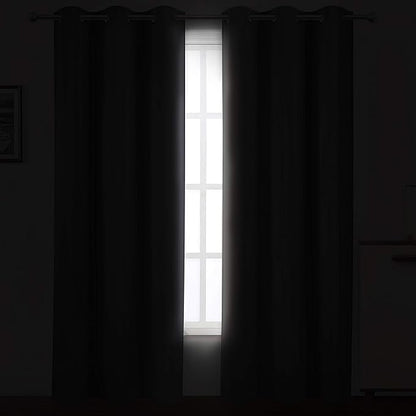 LEMOMO Grey Thermal Blackout Curtains/42 x 84 Inch/Set of 2 Panels Room Darkening Curtains for Bedroom