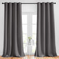 NICETOWN Blackout 102 inch Curtains for Living Room, Grommet Thermal Curtains Room Darkening Window Treatments Sound Reducing for Bedroom, Grey, 2 Panels, W52 x L102