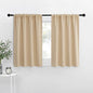 NICETOWN Blackout Room Darkening Curtains - Home Decoration Light & Noise Reducing Thermal Insulated Window Draperies with Rod Pocket Top (Biscotti Beige, Set of 2, 42 inches Wide x 36 inches Long)