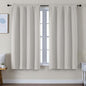 Simplebrand Ava Natural Blackout Curtains for Bedroom 63 Inch Length 2 Panels Set, Solid Thermal Insulated Privacy Living Room Window Treatment Curtains Blackout Drapes, W50 x L63 Inch