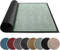 Mibao Dirt Trapper Door Mat for Indoor Outdoor, Waterproof All-Season, All-Weather Doormat, Heavy Duty Non-Slip Entrance Rug, Low Profile Absorbent Entrance Mat Carpet, 30" x 18", Green