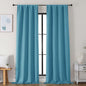 Simplebrand Ava Turquoise Blackout Curtains for Bedroom 96 Inches Long 2 Panels, Solid Thermal Insulated, Energy Saving Nursery Window Treatment Curtains Blackout Drapes, W40 x L96 Inch, Turquoise