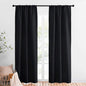 NICETOWN Black Out Curtain Panels for Kitchen - Energy Smart Decoration Thermal Insulating Blackout Drapes/Draperies for Small Window (2 Panels, 34 in x 84 in (W x L))