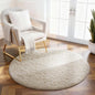 Ophanie Round Rug 2Ft Ivory Circle Area Rug, Fluffy Fuzzy Bedroom Carpet, Plush Soft Shaggy Indoor Floor Cream Living Room Rugs for Kids Home Decor Aesthetic, Nursery