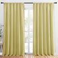 NICETOWN Blackout Curtains Window Draperies, Paler Yellow, Set of 2, 70 by 95 inches Long, Window Treatment Thermal Insulated Solid Room Darkening Drapes for Bedroom