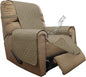 ISSUNTEX Double Protection 100% Waterproof Recliner Covers for Living Room, Reversible Furniture Protector Recliner Couch Sofa Slipcover for Dogs, Pets, Kids (Recliner, Beige/Beige)