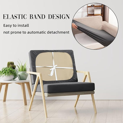 Outdoor Cushion Covers Set,12PCS Patio Furniture Couch Seat Slipcovers, Replacement for Sofa Sectional Chair(Cover，Only)