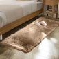 ORINOVA Beige Faux Fuzzy Area Rugs for Bedroom Machine Washable Sheepskin 2x6 Fluffy Fur Rugs for Living Room Runner Rugs for Hallway Nursery Furry Rug Home Décor