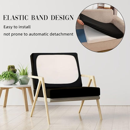Outdoor Cushion Covers Set,8PCS Patio Furniture Couch Seat Slipcovers, Replacement for Sofa Sectional Chair(Cover，Only)