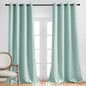 NICETOWN Blackout Curtains for Living Room - Functional Blackout Curtains/Panels for Bedroom, Window Decoration, Privacy Assured (Set of 2, 52 x 95 inches in Aqua Blue)