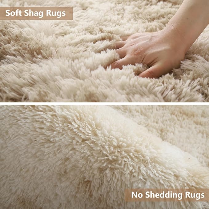 10X14 Large Area Rugs for Living Room Bedroom,Big Shag Rug for Bedroom Dorm,Soft Fluffy Indoor Carpet Nursery Rugs for Kids Girls Room Home Decor,Camel