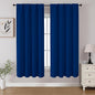 CUCRAF Royal Blue Blackout Curtains 54 inch Length 2 Panels Set, Rod Pocket Room Darkening Drapes for Bedroom Living Room, Insulated Thermal Light Blocking Window Curtain (W52 x L54 Inch)