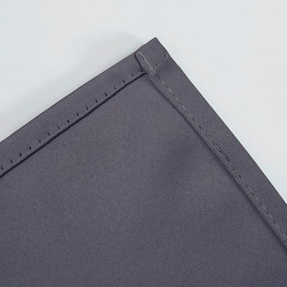 LEMOMO Blackout Curtains 52 x 90 Inch Long Grey Curtains Set of 2 Panels Room Darkening Curtains for Bedroom and Living Room