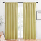 NICETOWN Window Curtains Blackout Drapes, Paler Yellow, 1 Pair, 52 by 84-Inch, Thermal Insulated Solid Rod Pocket Blackout Curtains/Draperies for Living Room
