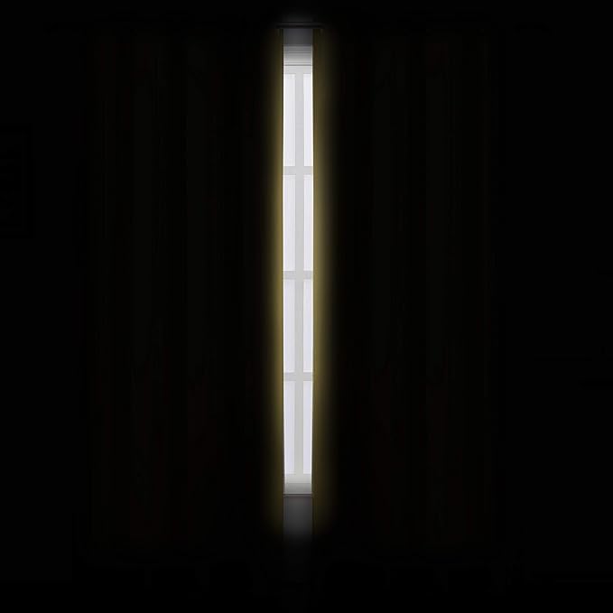 LEMOMO Yellow Thermal Blackout Curtains/52 x 84 Inch/Set of 2 Panels Room Darkening Curtains