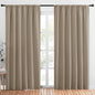 NICETOWN Living Room Curtains, Blackout Draperies, Taupe, 1 Pair, 70 x 84-inch, Home Decorations Thermal Insulated Solid Rod Pocket Blackout Drapes for Cafe