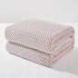 Exclusivo Mezcla Fleece Bed Blanket King Size, Super Soft and Warm Blankets for Couch, Sofa and Bed Waffle Textured, Cozy, Fuzzy and Lightweight (Heather Camel, 90x104 Inches)