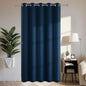 Joydeco Blackout Patio Sliding Door Curtains 90 Inches Long, Grommet Privacy Room Divider Curtains, Extra Wide Thermal Blackout Drapes for Bedroom Living Room (Navy Blue, 70Wx90L, 1 Panel)