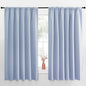 NICETOWN Blackout Curtains for Bedroom, Blackout Curtain Panels, Vintage Blue, 1 Pair, 70 by 63-inch, Window Treatment Energy Saving Thermal Insulated Solid Rod Pocket Blackout Drapes/Draperies
