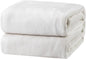 Bedsure GentleSoft White Fleece Throw Blanket - Mothers Birthday Gifts for Women 300GSM Blankets for Couch, Sofa, Bed, Soft Lightweight Plush Cozy Throws for Toddlers, 50x60 inches