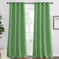 NICETOWN Froest Green Blackout Curtains 90 inches Length for Living Room, 2 Panels, 55" Wide, Thermal Insulated Long Drapes for Large Window