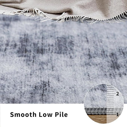 Toneed 2x6 Runner Rug Modern Abstract Hallway Rug Washable Non Slip Rubber Rugs for Kitchen Stairs Entryway Bedroom Living Room Printed Low Pile Foldable Accent Rugs Grey