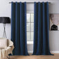 MIULEE 2 Panels Blackout Velvet Curtains Solid Soft Grommet Royal Blue Curtains Thermal Insulated Soundproof Room Darkening Curtains/Drapes/Panels for Living Room Bedroom 52 x 72 Inch