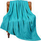 BEDELITE Fleece Blanket Teal Throw Blanket for Couch & Bed, Luxury Plush Cozy Fuzzy Blanket 50" x 60", Super Soft Warm Lightweight Throw Blanket for Travel Camping