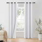 NICETOWN 100% Blackout Window Curtain Panels 84 inch Length for Living Room, Set of 2, Snow White, 42 inches Wide, Thermal Insulated Drapes