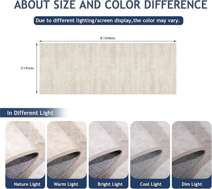 3x8 Runner Rug Non Slip Washable Rugs for Hallways, Abstract 8ft Kitchen Runners Rug for Entryway,Stain Resistant Rug Runner，Ultra-Thin Kitchen Mats for Living Room Bedroom