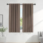 PONY DANCE Blackout Window Drapes - 42 by 72-inch, Mocha Curtain Draperies Light Block Thermal Insulated Curtain Panels Back Tab/Rod Pocket Light Blocking Energy Saving for Bedroom, 2 PCs
