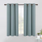 NICETOWN Bedroom Curtains Blackout Drapery Panels, 2 Panels, 42 x 54 Inch, Stormy Sea, 3 Pass Microfiber Thermal Insulated Solid Ring Top Blackout Window Curtains/Drapes