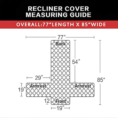 Easy-Going Recliner Chair Slipcover Reversible Sofa Cover Water Resistant Couch Cover Furniture Protector with Elastic Straps for Pets Dog (Recliner, Light Gray/Light Gray)