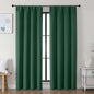 Simplebrand Ava Ever Green Blackout Curtains for Bedroom, 78 Inch Length, 2 Panels Set, Privacy Thermal Insulated Rod Pocket Window Curtains for Patio, French Door, W40 x L78 Inch