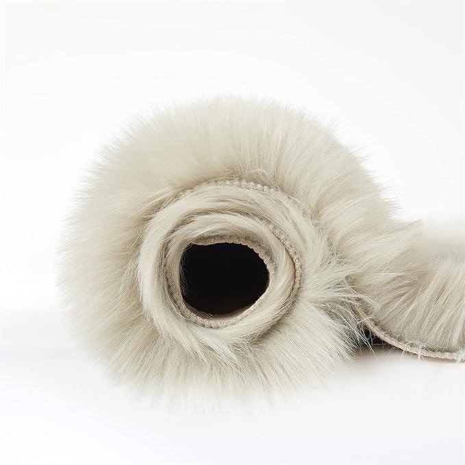 EasyJoy Ultra Soft Fluffy Shaggy Area Rug Faux Fur Rug Chair Cover Seat Pad Fuzzy Area Rug for Bedroom Floor Sofa Living Room (4 x 6 ft Rectangle, Light Grey