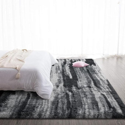 TWINNIS Super Soft Shaggy Rugs Fluffy Carpets, 4x5.9 Feet, Indoor Modern Plush Area Rugs for Living Room Bedroom Kids Room Nursery Home Decor, Upgrade Anti-Skid Rectangular Fuzzy Rug, Charcoal Grey