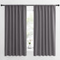 NICETOWN Blackout Curtain Panels for Window - Thermal Insulated Rod Pocket Blackout Drapes/Draperies for Dining Room (2 Panels, W62 x L63 inches, Grey)