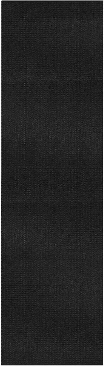 KOZYFLY Extra Long Runners for Hallways 3x16 ft Washable Kitchen Runner Non Slip Rubber Backed Hallway Rug Cotton Entryway Runner Rug Floor Carpet for Indoor Hall, Kitchen, Stair, Black/Dark Grey