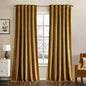 MIULEE Velvet Curtains 66 Inch Wide - Extra Wide Luxury Room Darkening Curtains for Sliding Door Bedroom Living Room Thermal Insulated Soft Window Drapes Back Tab, Gold, W 66 x L 84 inch 2 Panels
